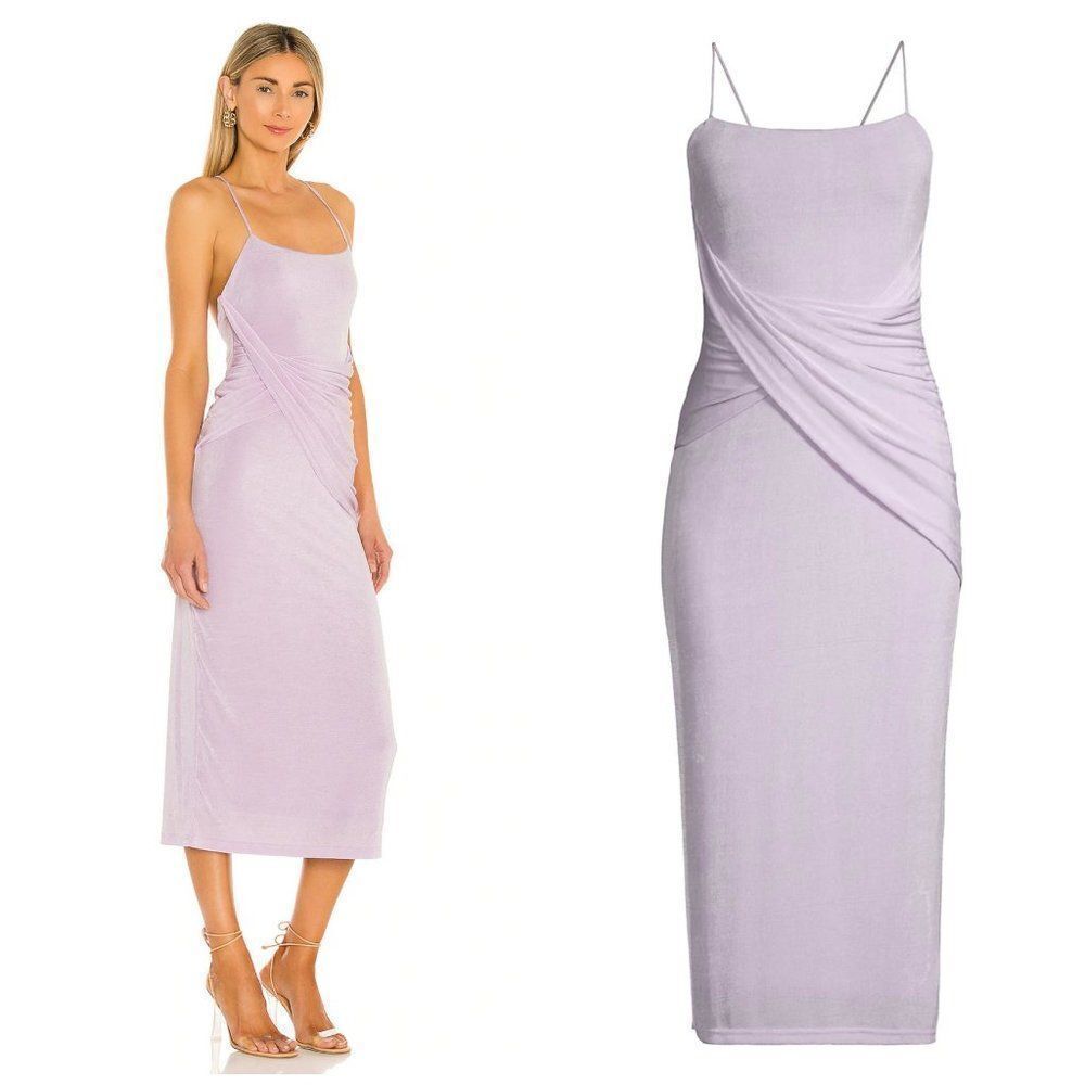 Significant Other Lilac Jersey Evelyn Midi Dress